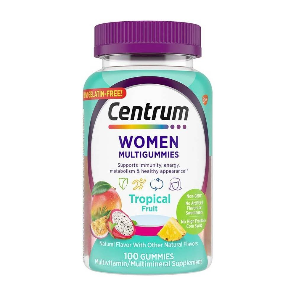 Centrum Women MultiGummies in Tropical Fruit Flavors Centrum Women MultiGummies in Tropical Fruit Flavors